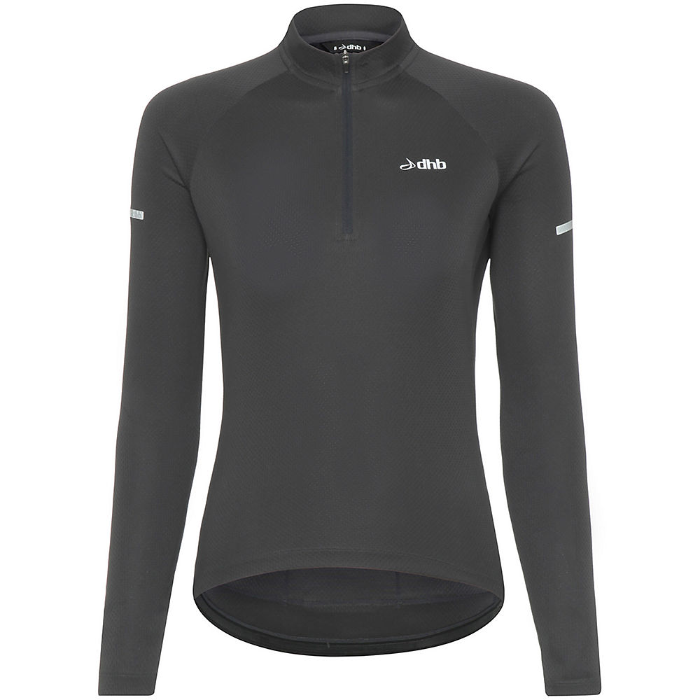 Maillot à manches longues dhb Femme - Gris foncé - UK 14, Gris foncé