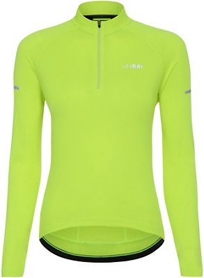 Maillot à manches longues dhb Femme - Fluro jaune - UK 14, Fluro jaune