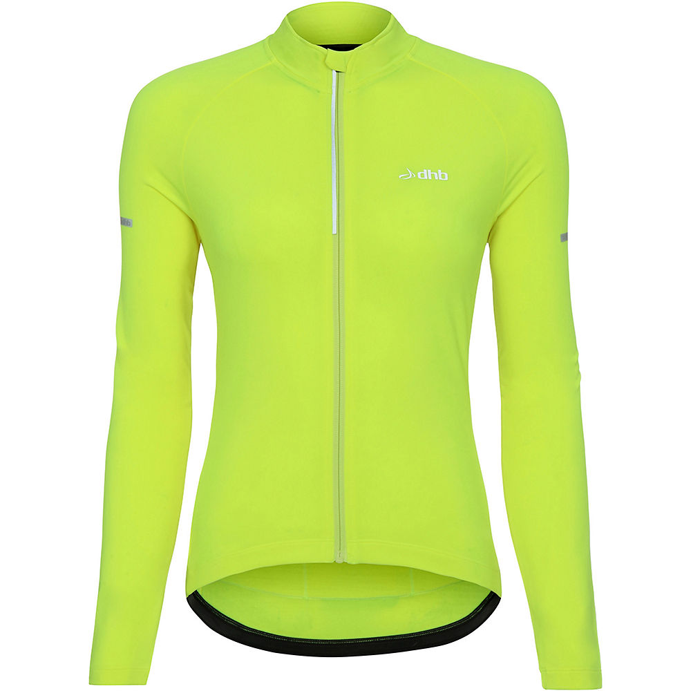 Maillot thermique à manches longues dhb Femme - Fluro jaune - UK 16, Fluro jaune
