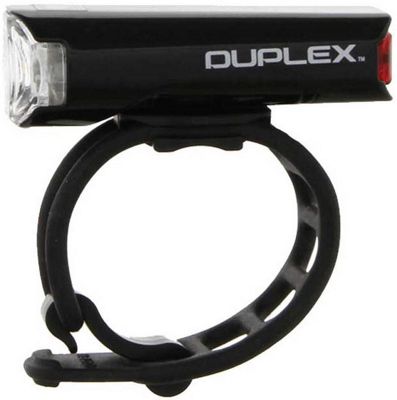 Cateye Duplex Front & Rear Helmet Bike Light - Black, Black