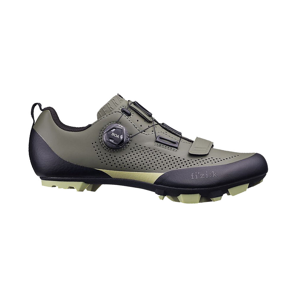 Chaussures Fizik X5 Terra - Military Green-Tangy Green - EU 46, Military Green-Tangy Green