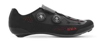 Scarpe da strada Fizik R1 Infinito Knit - Nero/Rosso - EU 37.5, Nero/Rosso