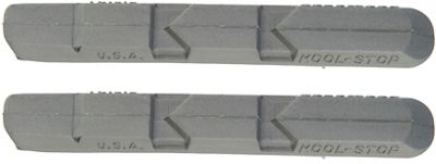 Kool Stop V-Brake Standard Compound Inserts (Pair) - Grey - One Size, Grey