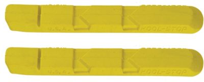 Inserts de frein V-brake Kool Stop standard - Jaune - One Size