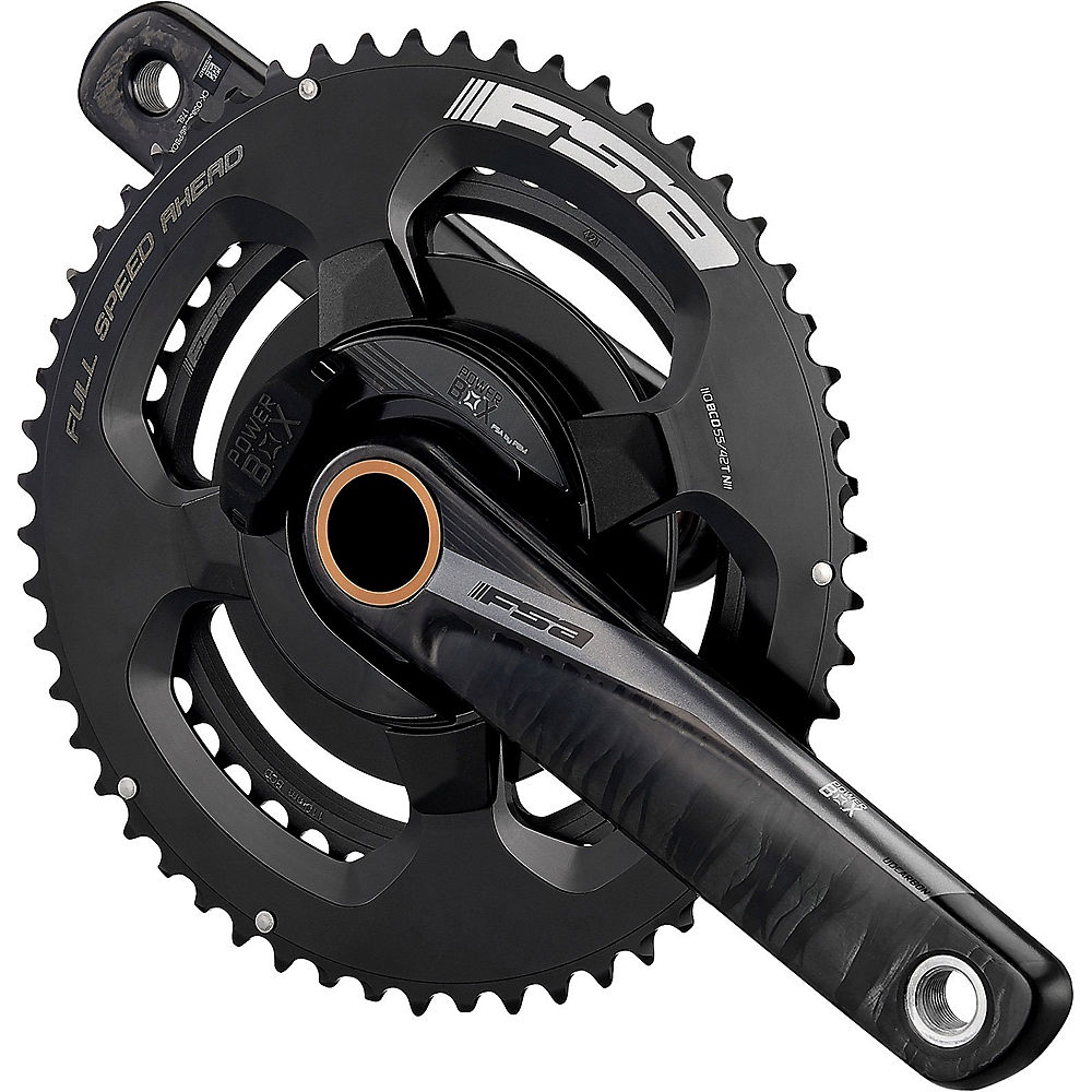 Pédalier FSA Powerbox Carbon Road ABS - Noir - 110mm, Noir