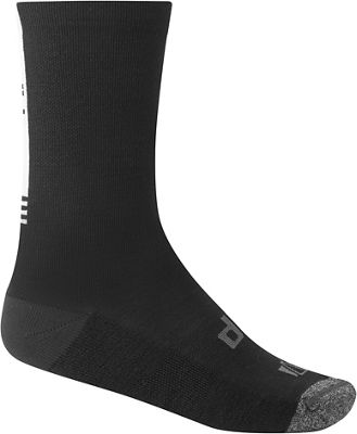 dhb Aeron Winter Weight Merino Sock - Black-White - S/M}, Black-White