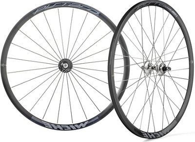 Miche Pistard Tubular Track Wheelset - Black-Silver - 700c}, Black-Silver