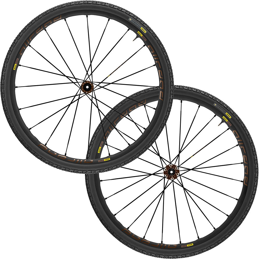 Roues à disque route Mavic AllRoad Pro 2020 - Noir/Jaune - 700c