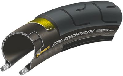 Continental Grand Prix 650c Road Bike Tyre - Black - Wire Bead, Black