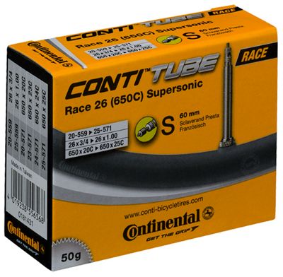 Continental 650c Supersonic Long Valve Inner Tube - 20 - 25c}