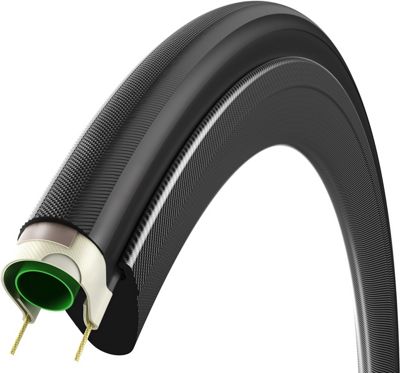 Vittoria Pave CG Open Clincher Road Tyre - Black-Black - 700c}, Black-Black