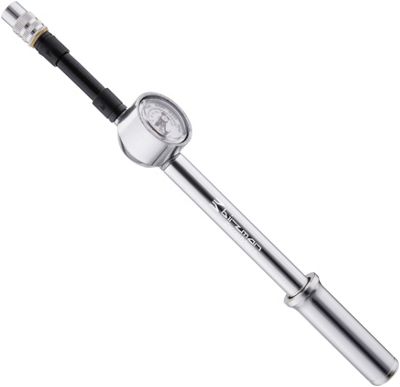Birzman Zacoo Mach Mini Shock Pump & Gauge - Silver, Silver