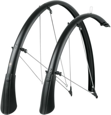 SKS Bluemels Road Matte Edition Mudguard Set - Black-Black - 35mm - 28 (700c), Black-Black