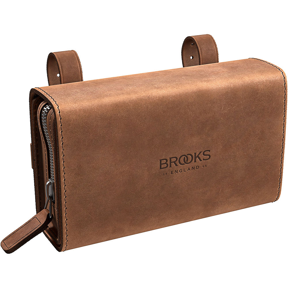 Brooks England D Shaped Pre-Aged Saddle Bag - Brown - One Size}, Brown