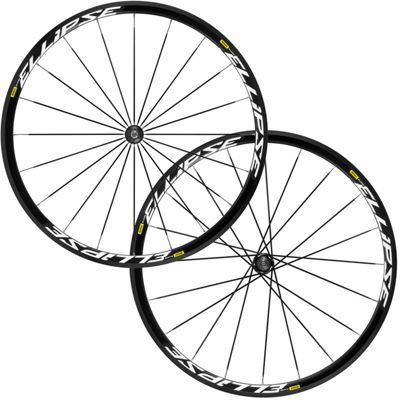 Mavic Ellipse Clincher Track Wheelset - Black - Shimano HG}, Black