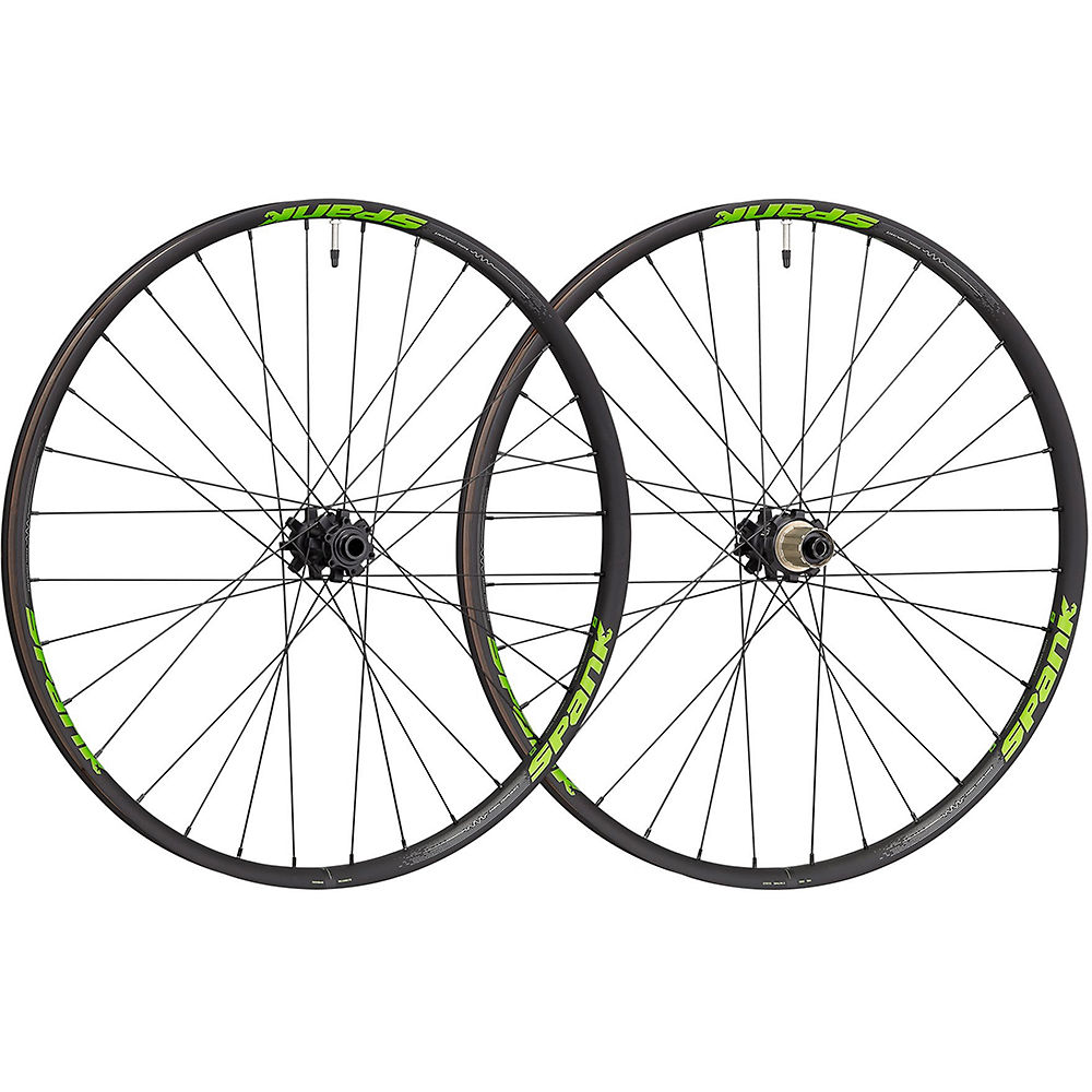 Paire de roues VTT Spank OOZY 350 (Boost) - Noir - Vert - 15mm/148x12mm