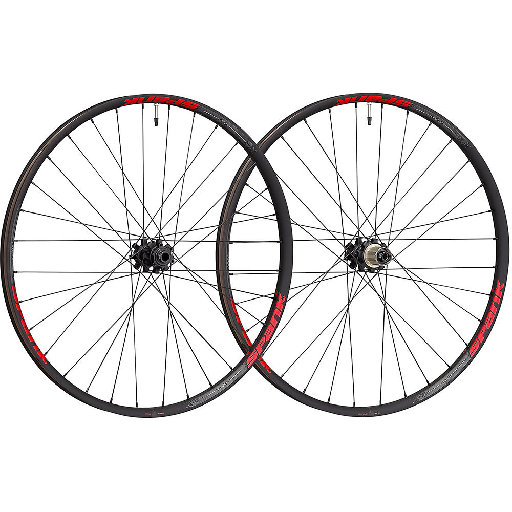 Paire de roues VTT Spank OOZY 350 (Boost) - Noir - Rouge - 15mm/148x12mm