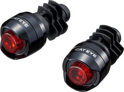 Cateye Orb Bar End Bike Light Set (Black), Black