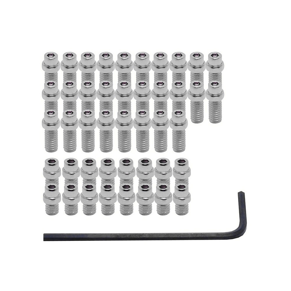 DMR Flip Pin Set for Vault Flat MTB Pedals - Silver - 44 Pack}, Silver