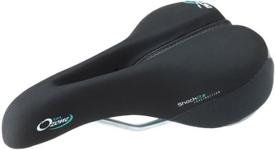 Bioflex Women's Ozone Bike Saddle - Black - 170mm Wide, Black