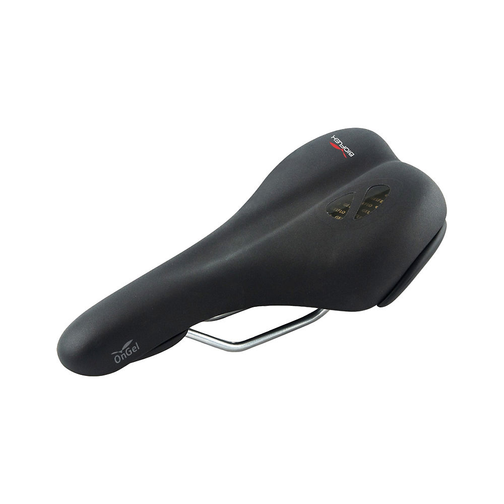 Bioflex OnGel City-Touring Bike Saddle - Black - Athletic - 187mm Wide}, Black