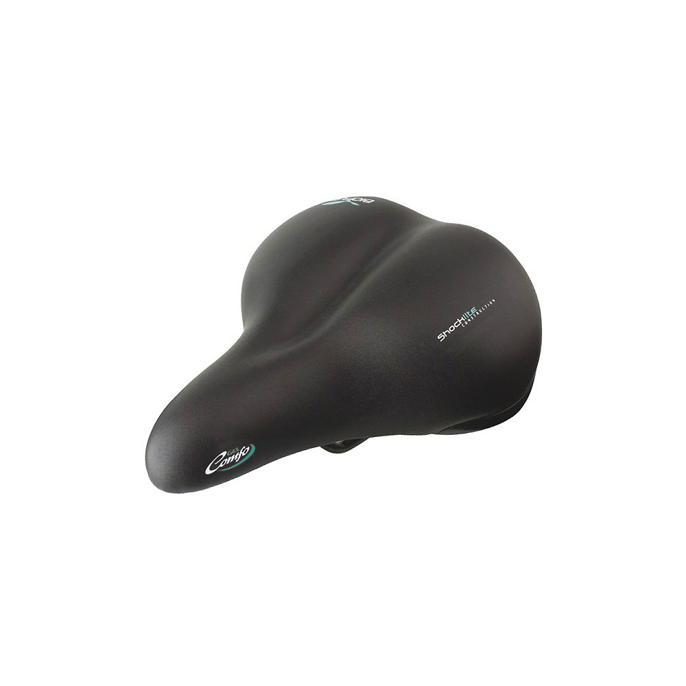 Selle Bioflex Comfo Gel Femme - Noir - Relaxed - 205mm Wide, Noir