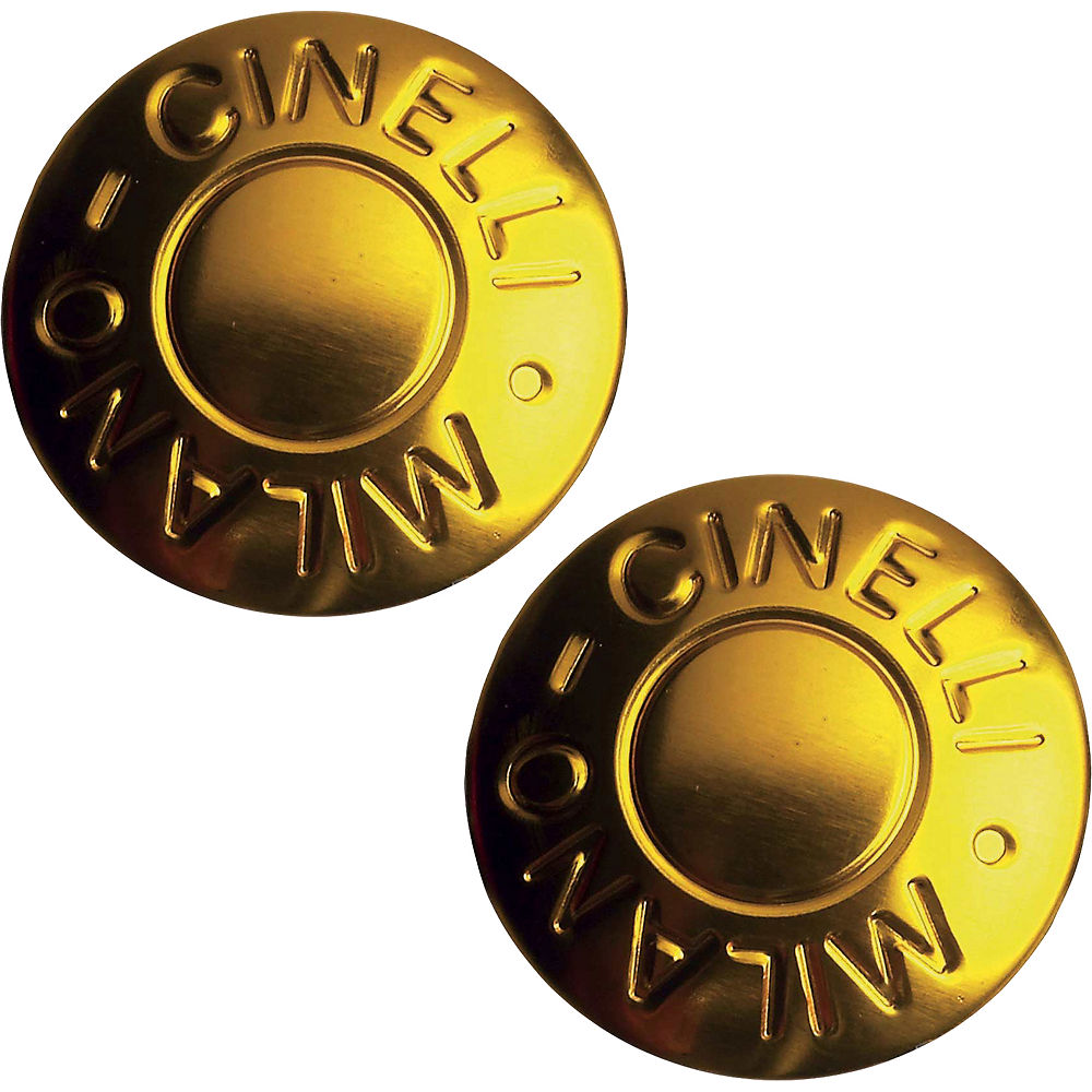 Cinelli Milano Road Bar End Plugs - Gold, Gold
