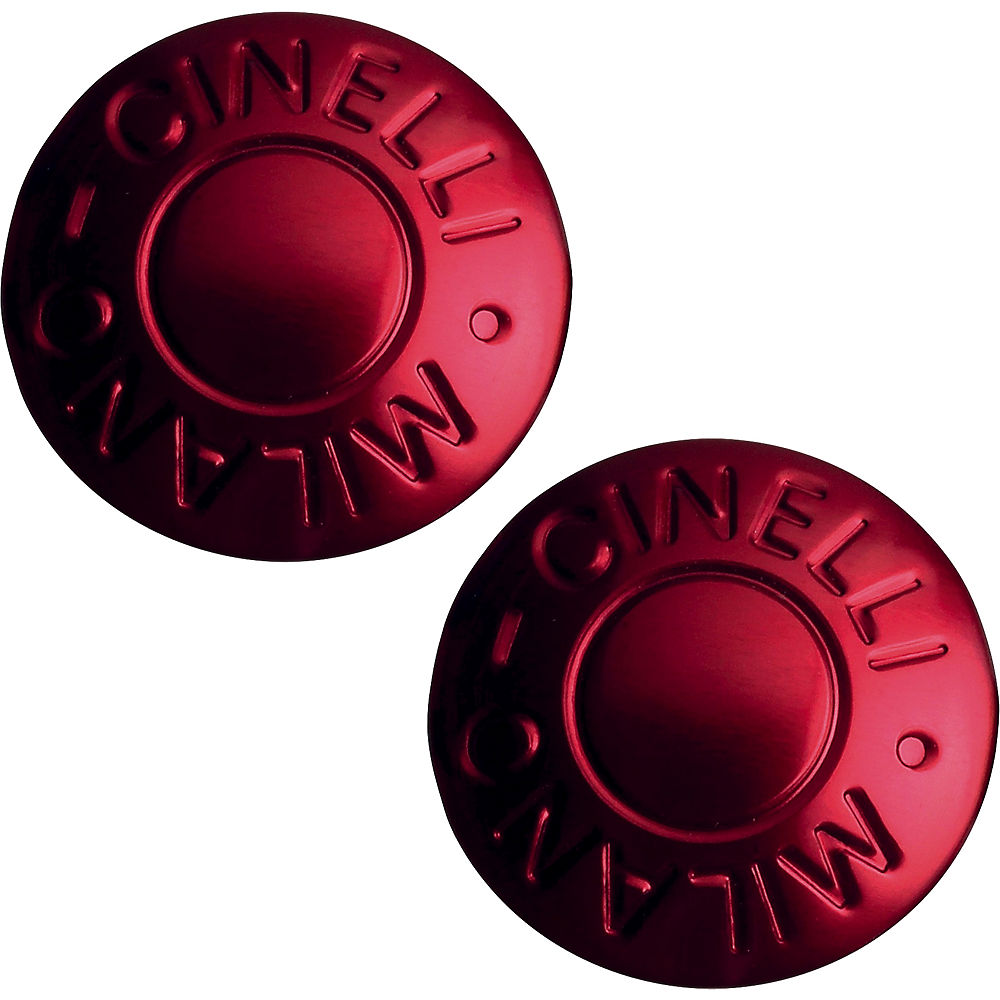 Cinelli Milano Road Bar End Plugs - Red, Red