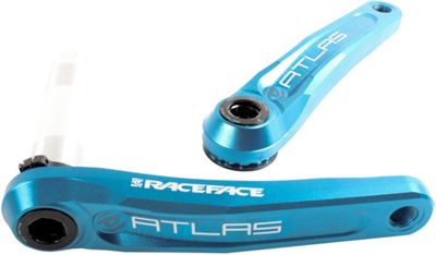 Race Face Atlas Cinch Mountain Bike Crankset - Blue - 83mm BB}, Blue