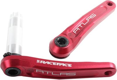 Race Face Atlas Cinch Mountain Bike Crankset - Red - 83mm BB}, Red