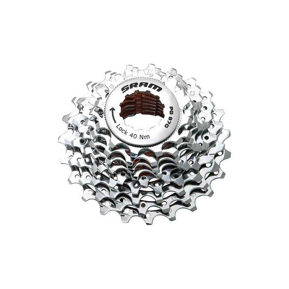 Cassette Route 9 vitesses Sram PG970 - Argent - 12-23t, Argent