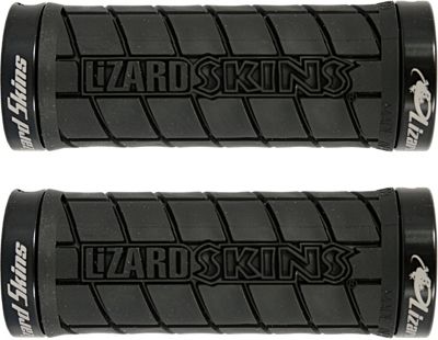 Poignée Lizard Skins Logo Shorty Lock On - Noir - 90mm, Noir