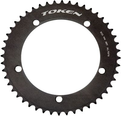 Token TK140 Track Single Speed Chain Ring - Black - 5-Bolt, Black