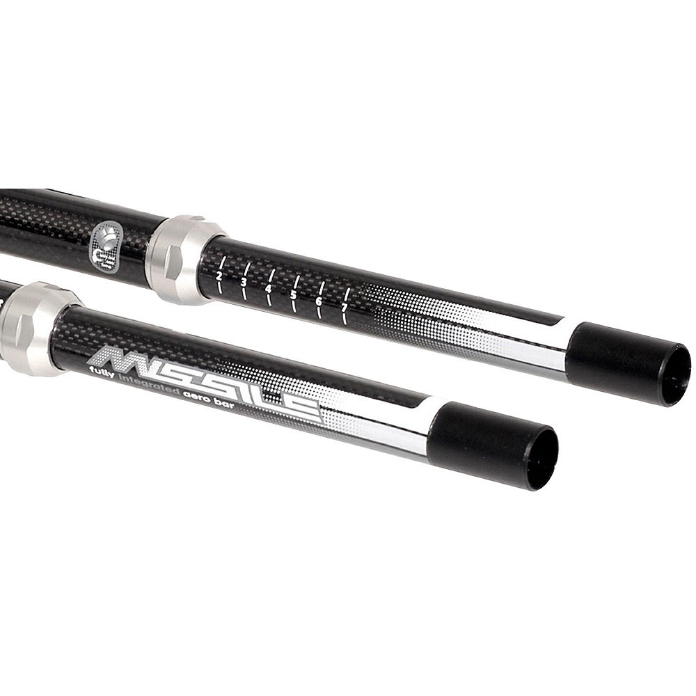 Extensions de cintre Pro Missile TT - Black-Silver-White - Straight