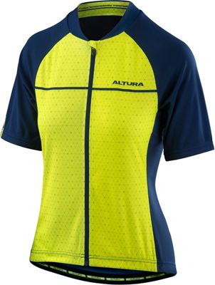 Maillot Altura Airstream 2 Femme - Hi Viz Yellow-Night Blue - UK 8