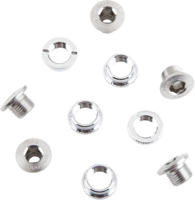 Shimano Dura-Ace FC-7710 Chain Ring Bolts - Silver - 5 Pack}, Silver