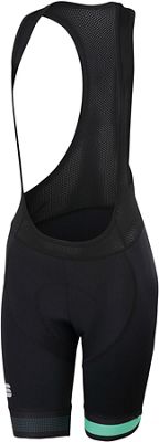 Salopette corta donna Sportful BodyFit Pro  - Black-Miami Green - XL, Black-Miami Green