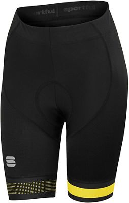 Pantaloncini donna Sportful BodyFit Pro  - Black-Tweety Yellow - XS, Black-Tweety Yellow
