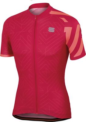 Maillot Sportful Prism - Raspberry Wine-Coral Fluo - XXL