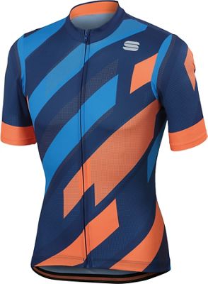 Maglia Sportful Volt - Twilight Blue-Electric Blue-Orange, Twilight Blue-Electric Blue-Orange