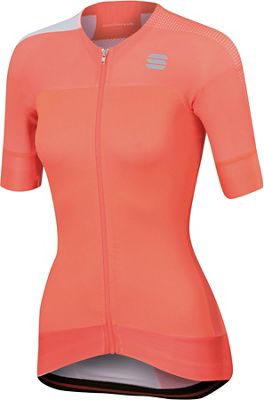 Maillot Sportful BodyFit Pro Evo Femme - Coral Fluo-White