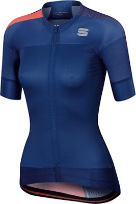 Maillot Sportful BodyFit Pro Evo Femme - Twilight Blue-Coral Fluo - XL