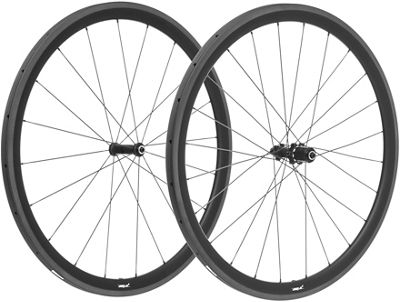 Prime Blackedition 38 Carbon Tubular Wheelset Black Logo Black
