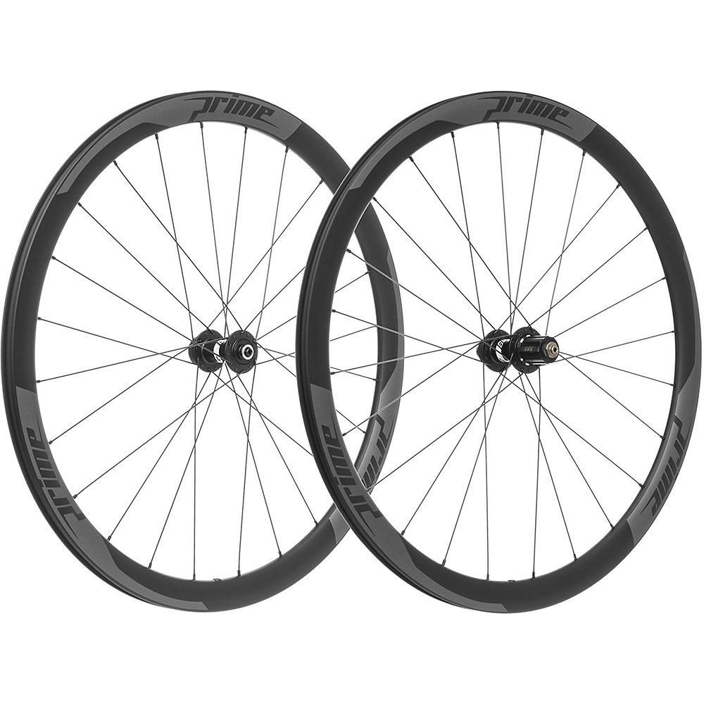 Paire de roues Prime RR-38 V2 (carbone, disque) - Noir - 700c