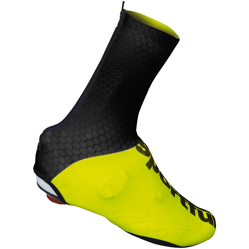 Couvre-chaussure Sportful Lycra - Noir/Fluo Yellow