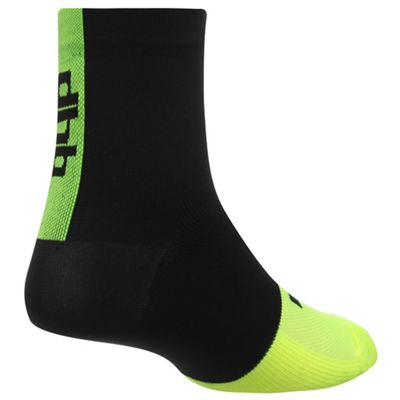 Chaussettes dhb Aeron Mid - Noir/Fluro Yellow - XS