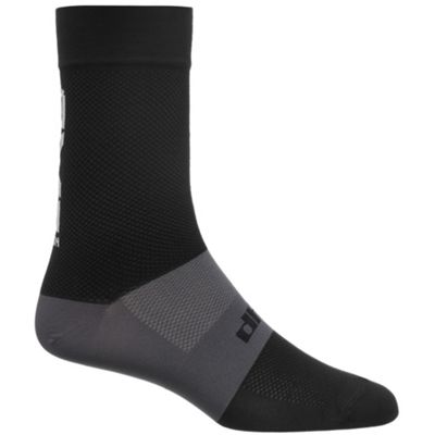 dhb Aeron Lab Sock - Black-Grey - L}, Black-Grey