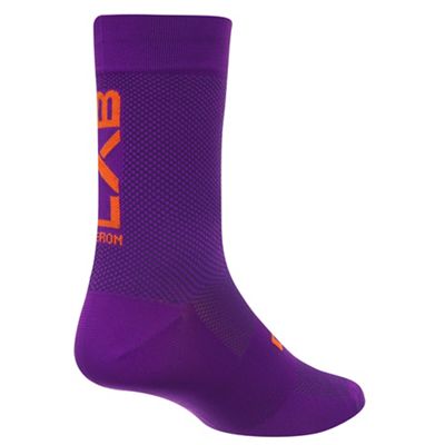 dhb Aeron Lab Sock - Purple-Orange - XS/S}, Purple-Orange