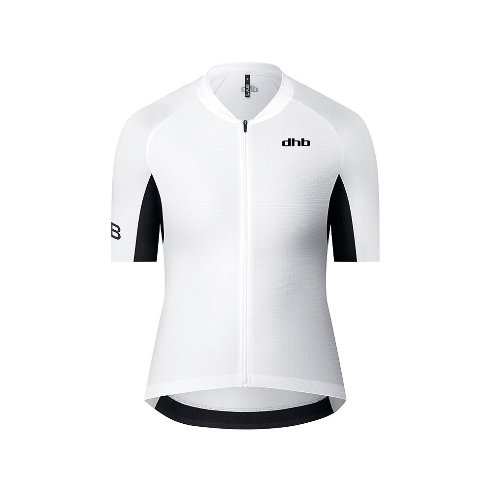 Maillot dhb Aeron Lab Femme (manches courtes) - Blanc-Noir - UK 14, Blanc-Noir