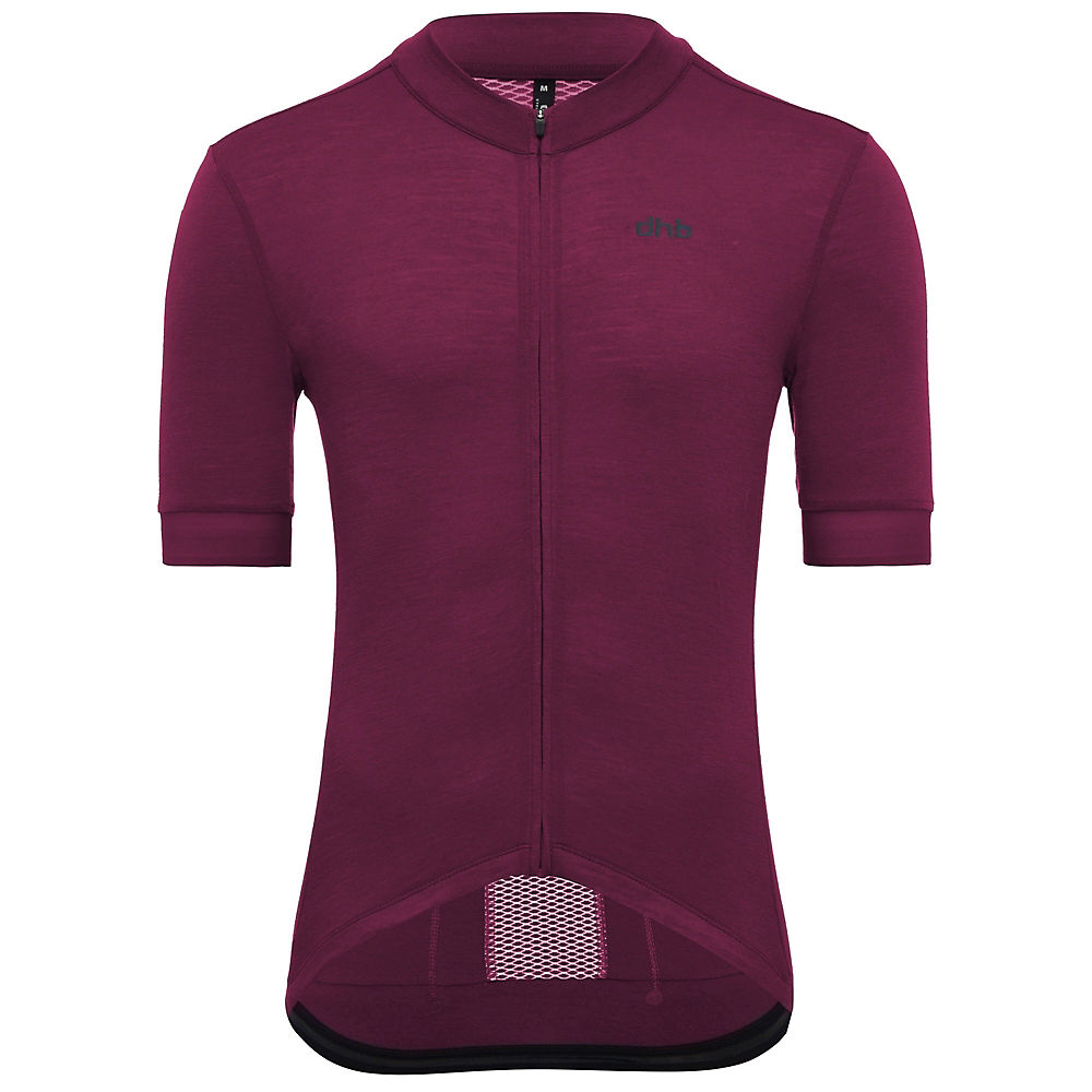 Maillot dhb Aeron Ultralight Merino (manches courtes) - Bordeaux - XXL